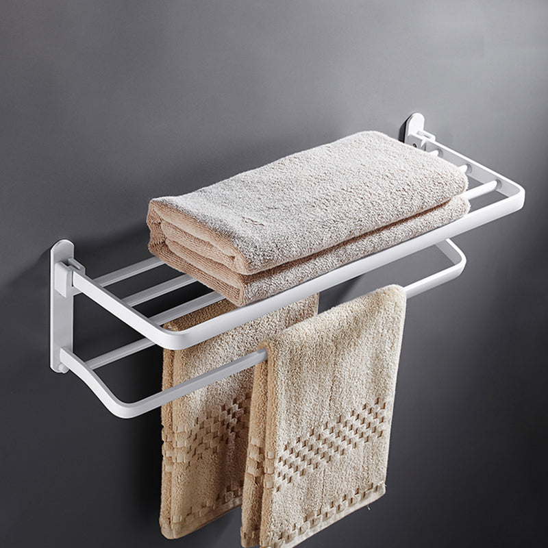 Kalsten | White Bathroom Accessories Hardware Set Modern Bathroom Accessories Set, Towel Rack