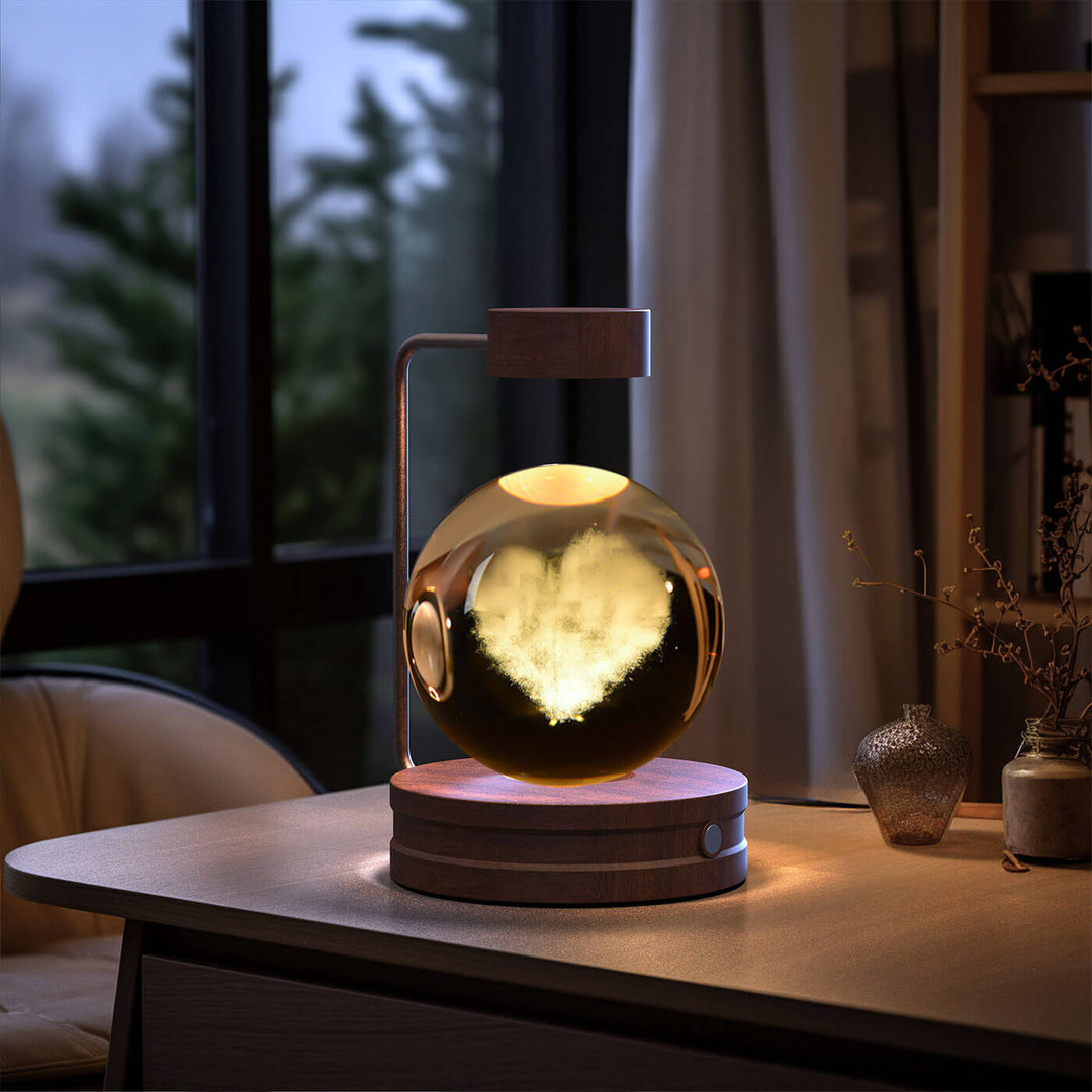 Crystal Ball Cosmic Dinosaur Indoor Night Light USB Power Warm Bedside Light Birthday Gift Night Lamp | Kalsten