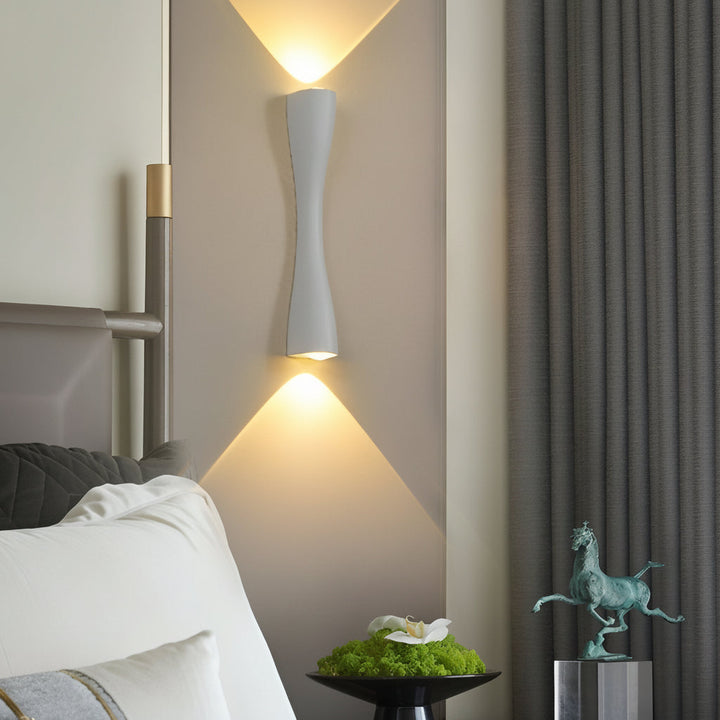 Modern Electroplated LED Wall Sconce | Up/Down Waterproof Outdoor Light (9"/14") | Kalsten