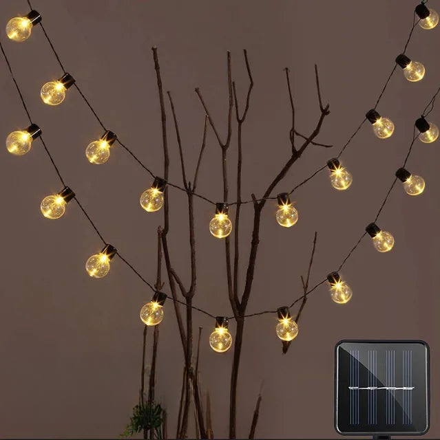 Kalsten | Waterproof Outdoor String Lights - Solar Garden Lighting for Balcony & Terrace