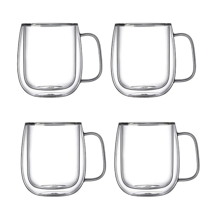 ThermoSip Double-Walled Glass Mug (Heat-Resistant)