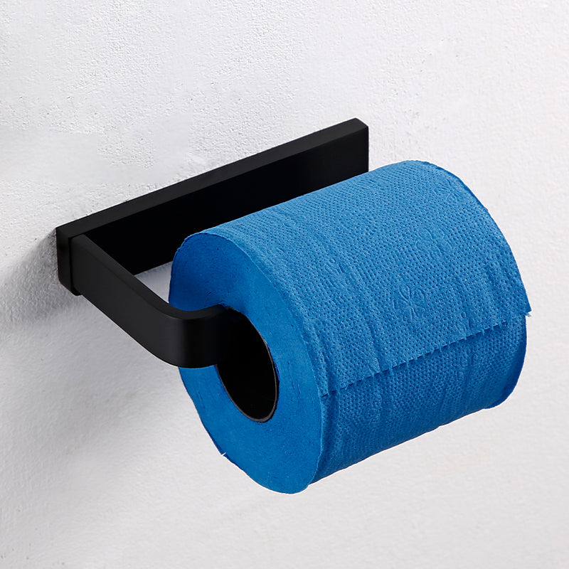 BowLift | Black Bathroom Accessories Hardware Set with Towel Rail and Bath Shelf