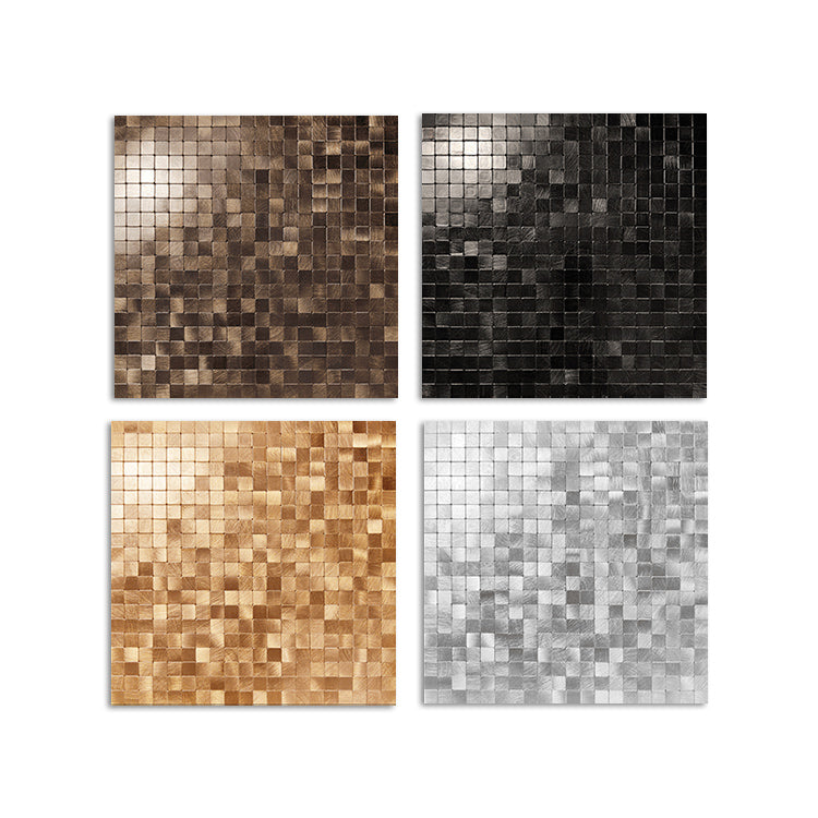 Kalsten | Mosaic Tile Wallpaper Contemporary Peel and Stick Wallpaper with Square Shape
