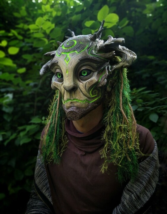 Kalsten | Green Man Forest Spirit Mask Costume Accessories Masks