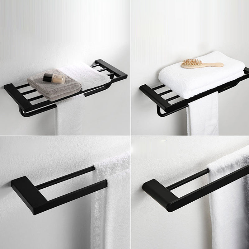 BowLift | Contemporary bathroom accessory single item or in set made of black metal