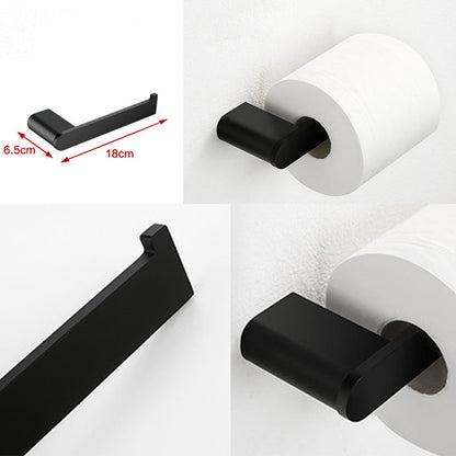 BowLift | Contemporary bathroom accessory single item or in set made of black metal