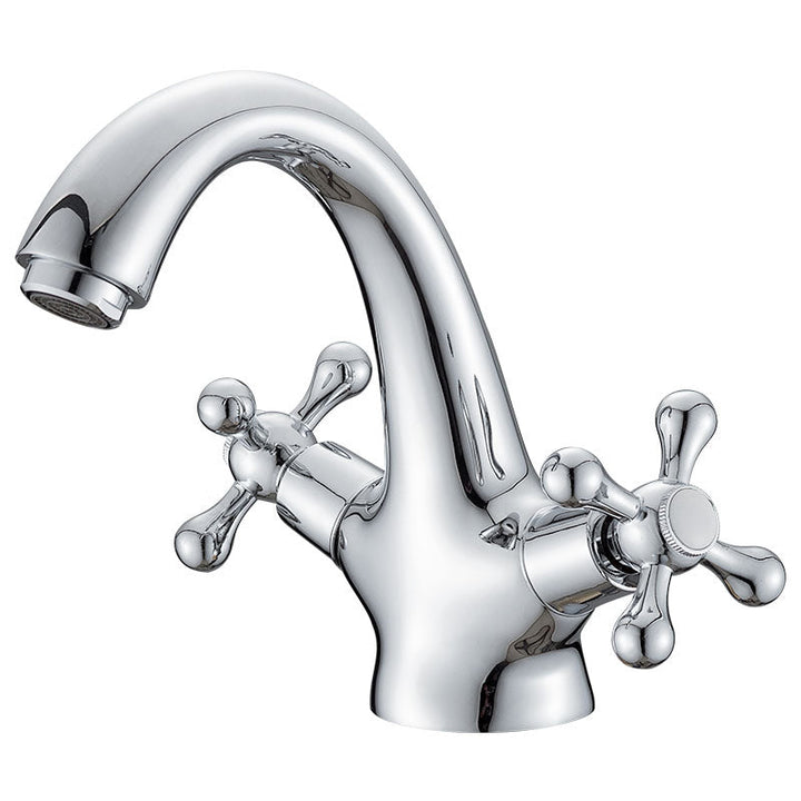 Industrial Foldable Bathroom Sink Tap – 2 Cross Handles