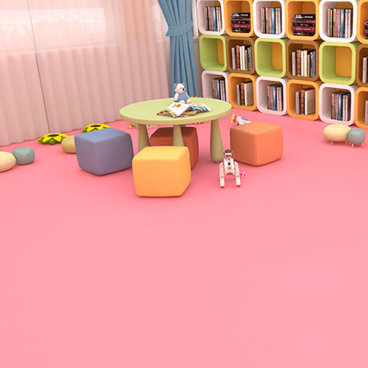 Kalsten | Solid Color Plastic Flooring Modern Water-Resistant Square Edge Floor Tiles