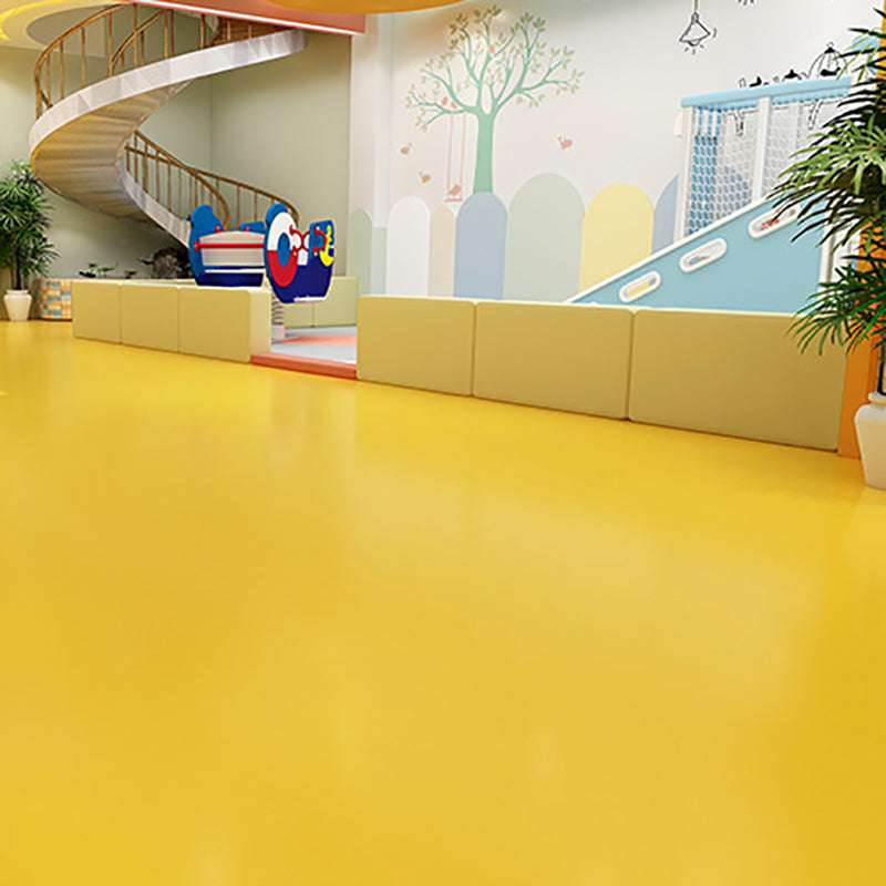 Kalsten | Solid Color Plastic Flooring Modern Water-Resistant Square Edge Floor Tiles