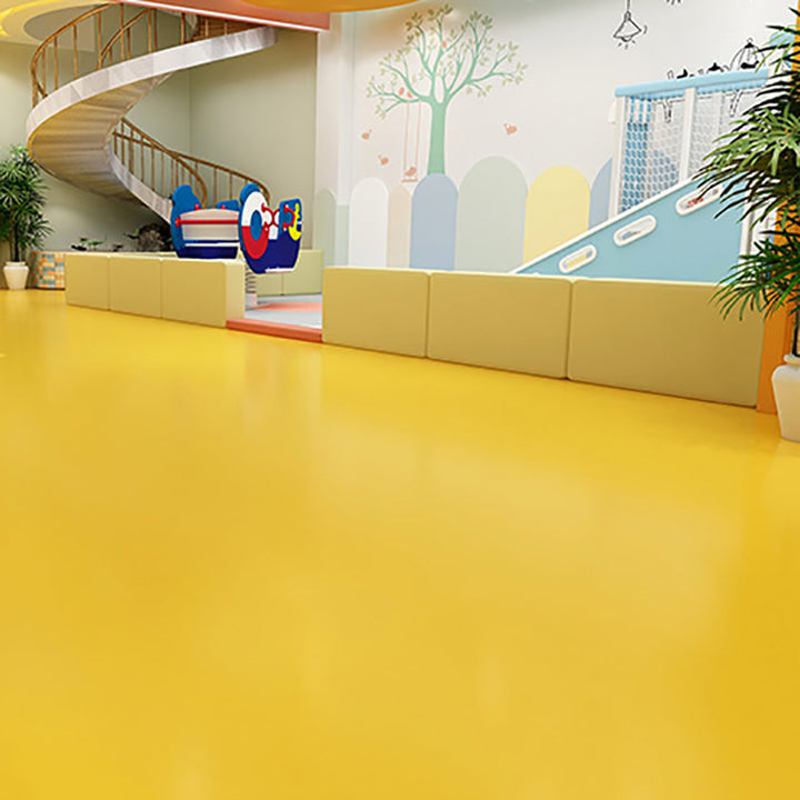 Kalsten | Solid Color Plastic Flooring Modern Water-Resistant Square Edge Floor Tiles