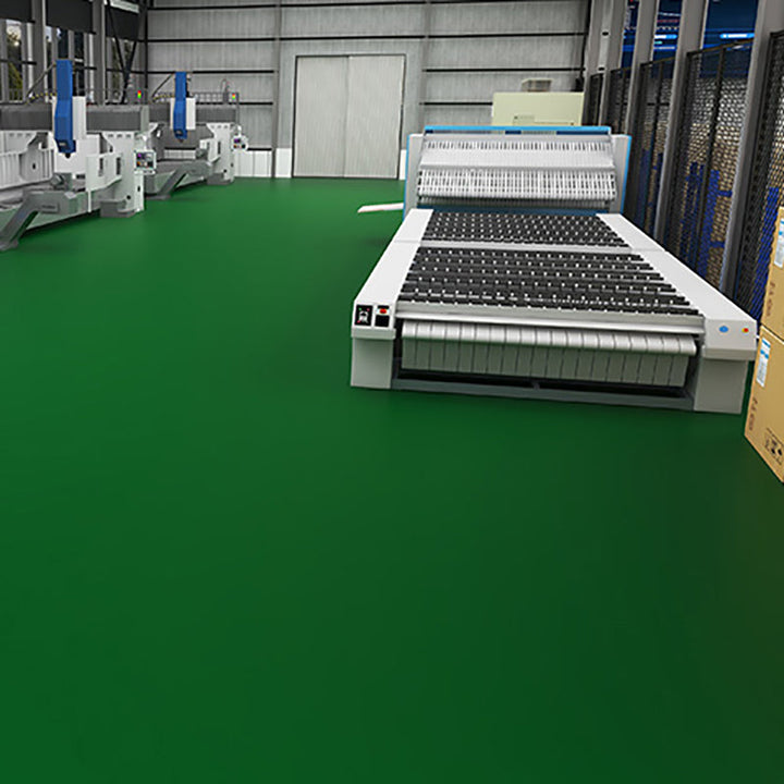 Kalsten | Solid Color Plastic Flooring Modern Water-Resistant Square Edge Floor Tiles