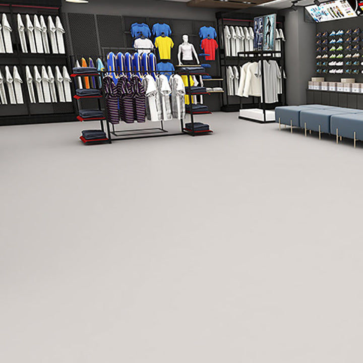 Kalsten | Solid Color Plastic Flooring Modern Water-Resistant Square Edge Floor Tiles