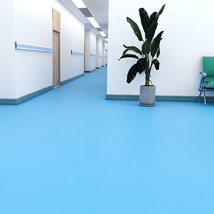 Kalsten | Solid Color Plastic Flooring Modern Water-Resistant Square Edge Floor Tiles