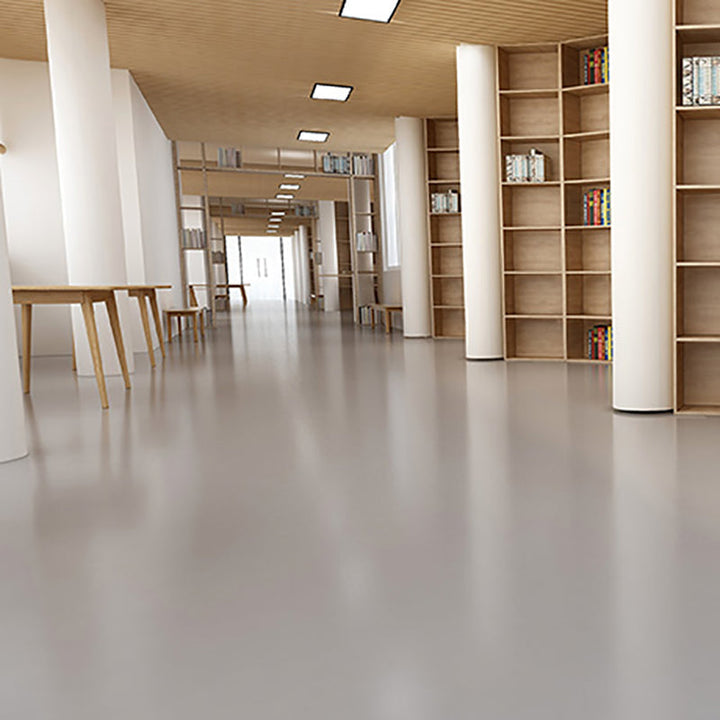 Kalsten | Solid Color Plastic Flooring Modern Water-Resistant Square Edge Floor Tiles