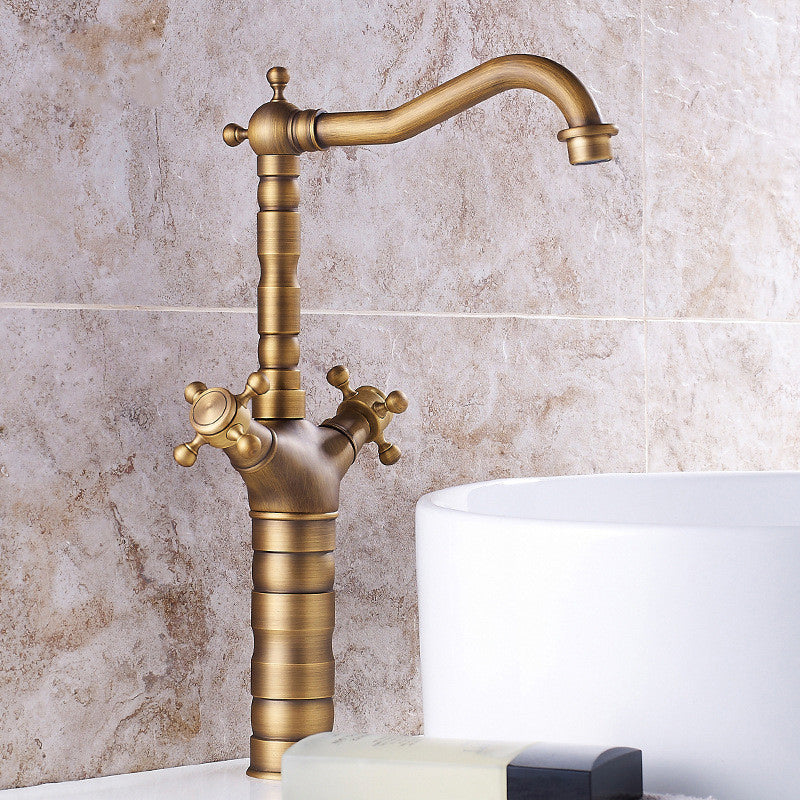 Kalsten | Industrial Widespread Bathtub Faucet with Cross Handles Sink Faucet