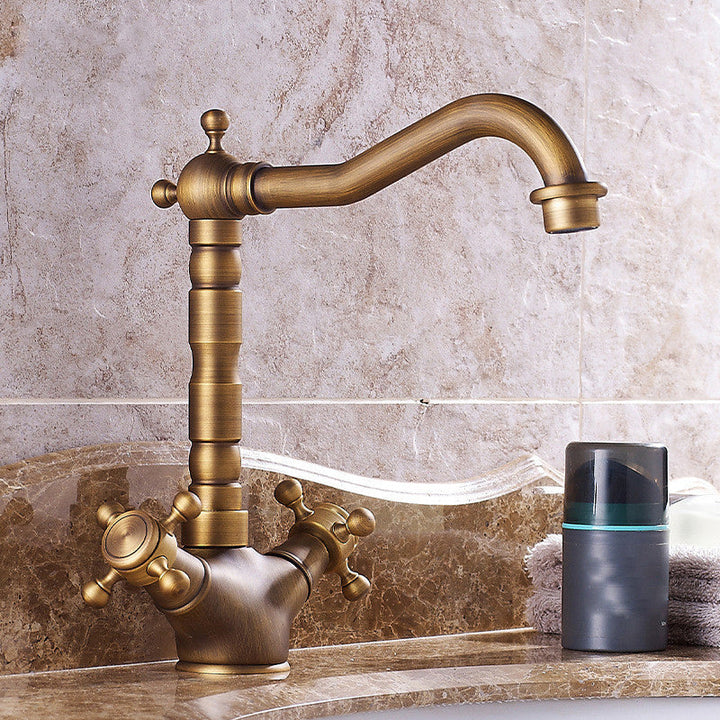 Kalsten | Industrial Widespread Bathtub Faucet with Cross Handles Sink Faucet