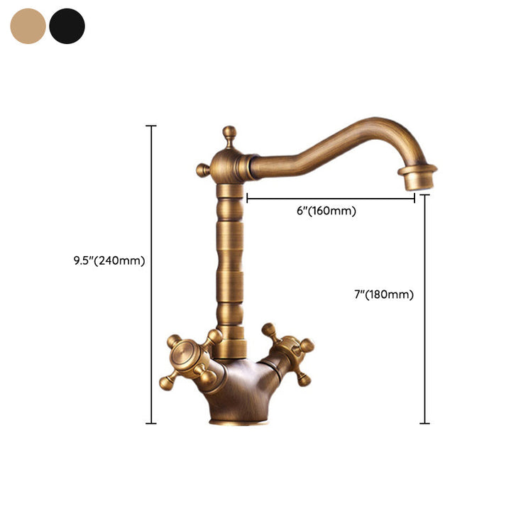 Kalsten | Industrial Widespread Bathtub Faucet with Cross Handles Sink Faucet