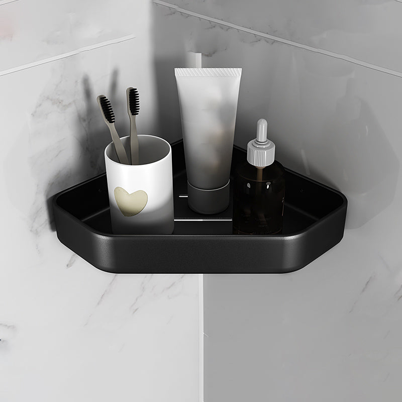 Kalsten | Matt black bathroom accessories set Modern anti-rust 1/2/3-piece bathroom shelf
