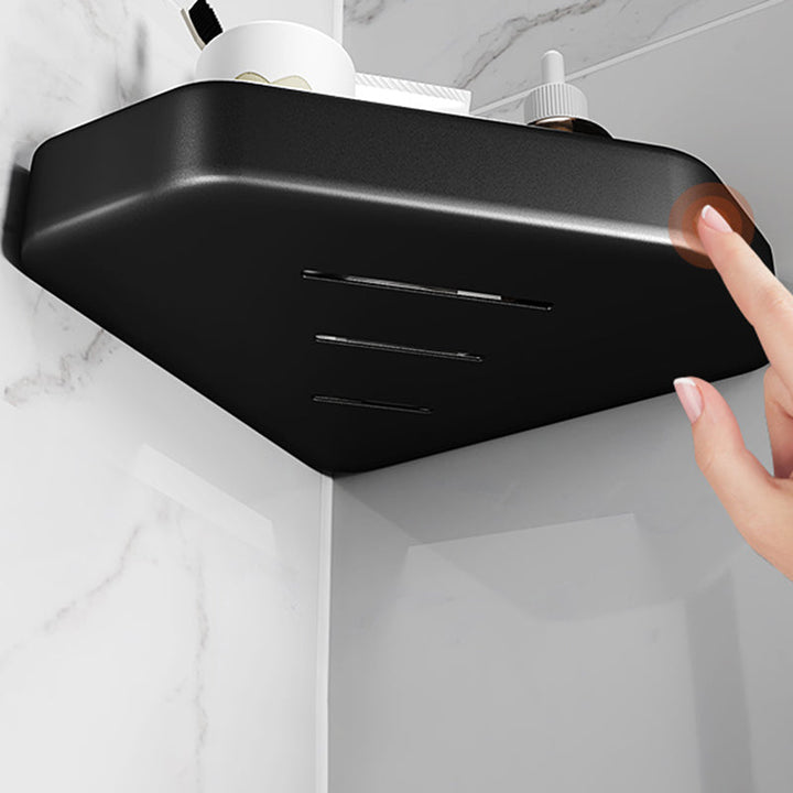 Kalsten | Matt black bathroom accessories set Modern anti-rust 1/2/3-piece bathroom shelf