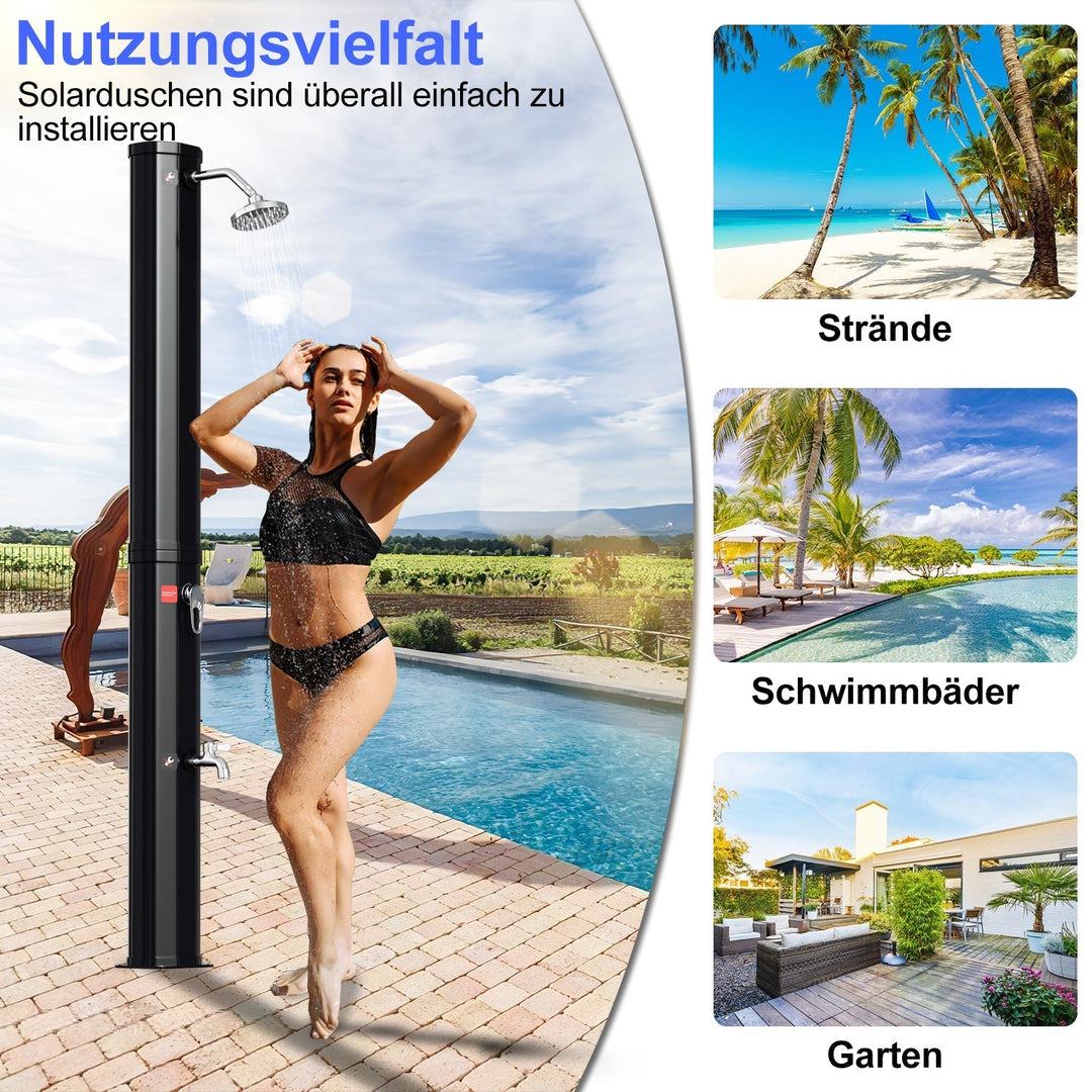 Solar shower 35L garden shower incl. protective cover | Kalsten