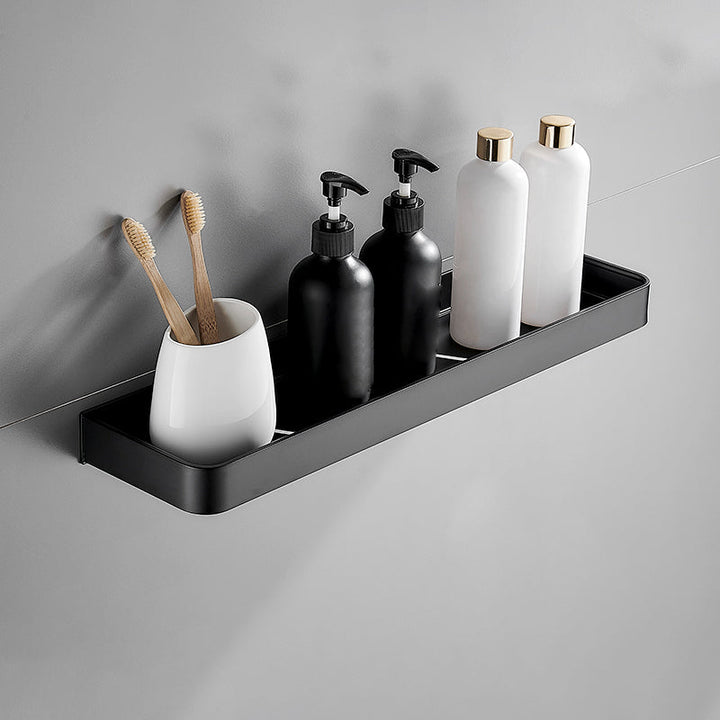 Matt Black Stainless Steel Bathroom Rack