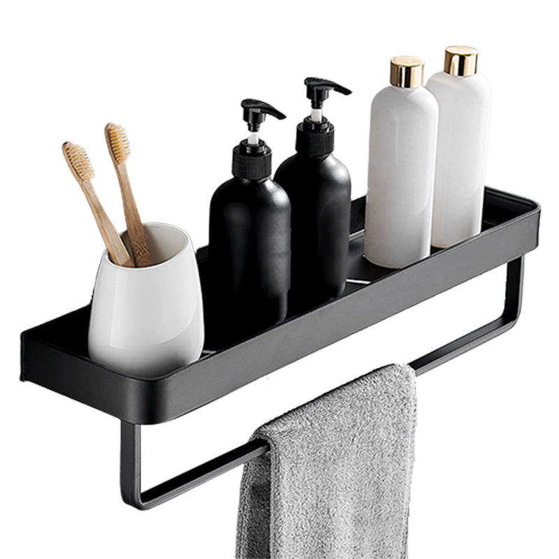 Kalsten | Matt Black Bathroom Set Modern 1/2 - Piece Stainless Steel Bath Rack