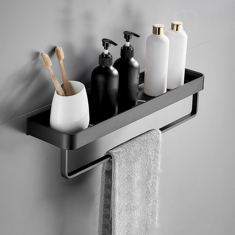 Matt Black Stainless Steel Bathroom Rack