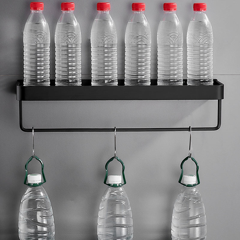 Matt Black Stainless Steel Bathroom Rack