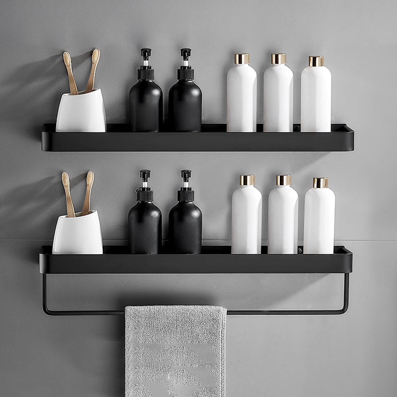 Kalsten | Matt Black Bathroom Set Modern 1/2 - Piece Stainless Steel Bath Rack