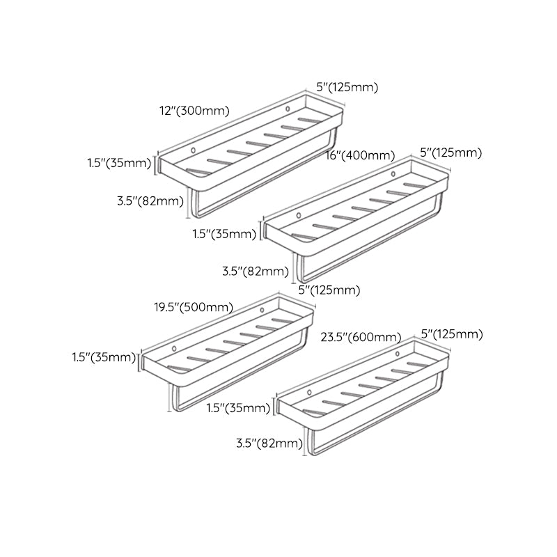 Matt Black Stainless Steel Bathroom Rack