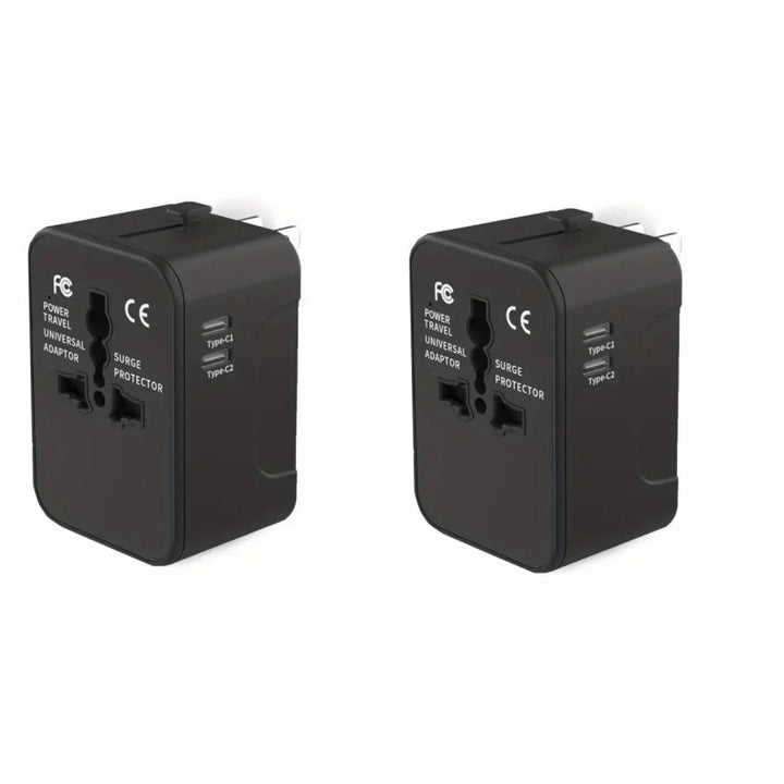 Universal travel adapter with dual USB ports | Kalsten