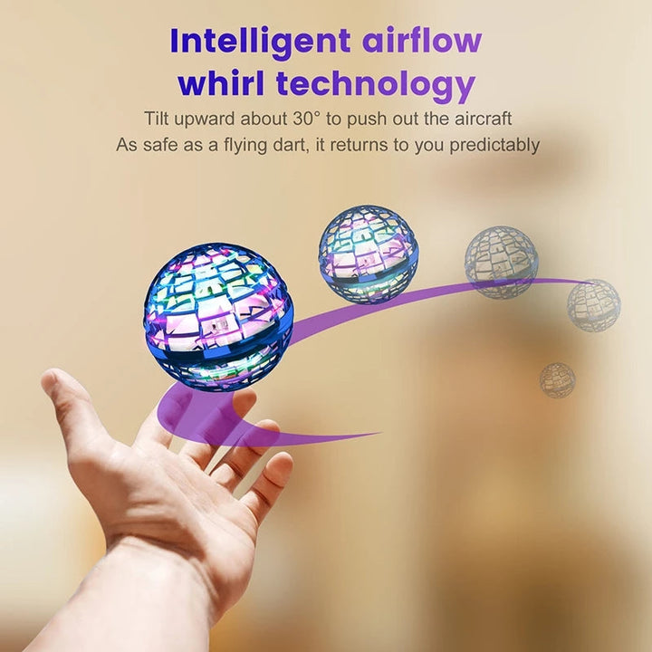 Kalsten | Flynova Pro Flying Ball Spinner Toy Hand-controlled Drone Helicopter 360 Degree Rotating Mini UFO with Light Kids Gifts
