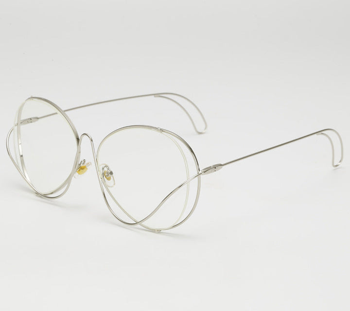 Ladies' fashion half-frame glasses with intricate, minimalist design Kalsten