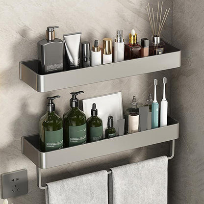 BowLift | Minimalist Matt Metal Bathroom Accessory Set Modern Bathroom Shelf