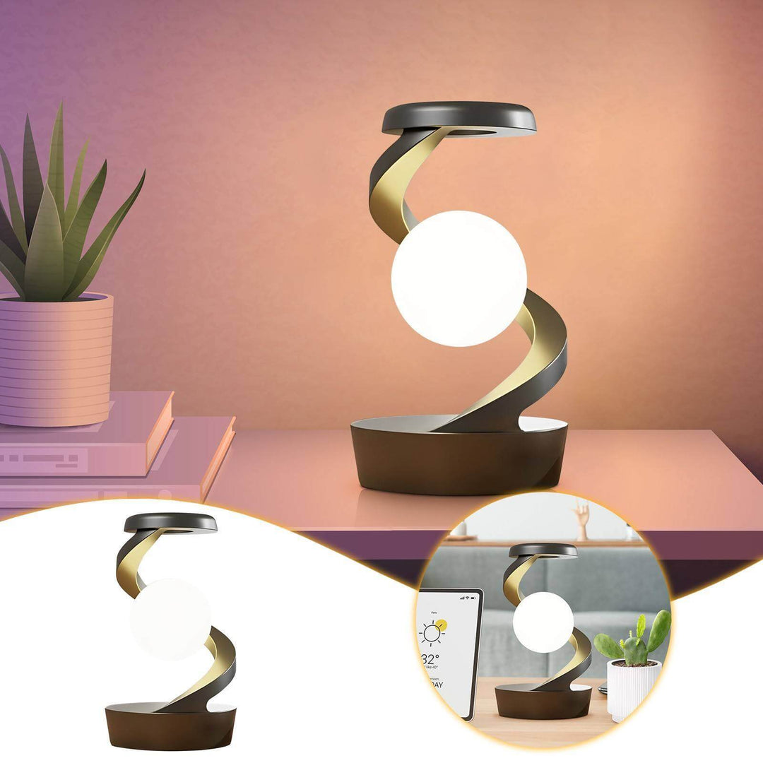 Rotating Moon Desk Lamp With Phone Wireless Charging Sensor Control Table Lamps Decorative Desktop Lamp Small Night Lamp Home Decor | Kalsten