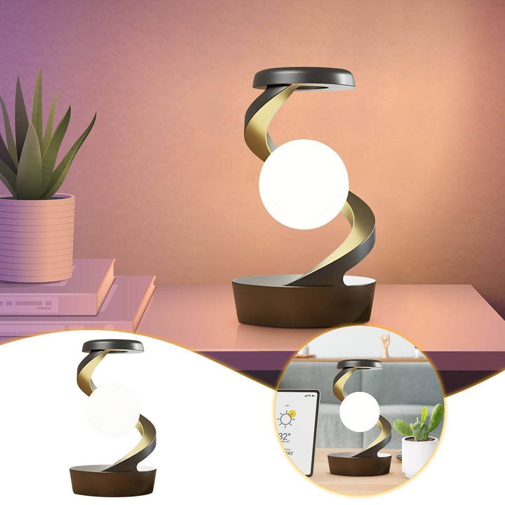 Rotating Moon Desk Lamp With Phone Wireless Charging Sensor Control Table Lamps Decorative Desktop Lamp Small Night Lamp Home Decor | Kalsten