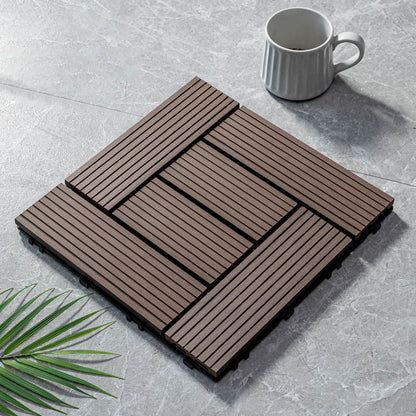 BowLift | Classic wooden tiles for garden patio flooring to lay