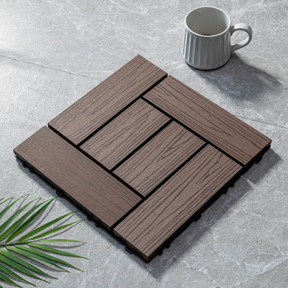 BowLift | Classic wooden tiles for garden patio flooring to lay