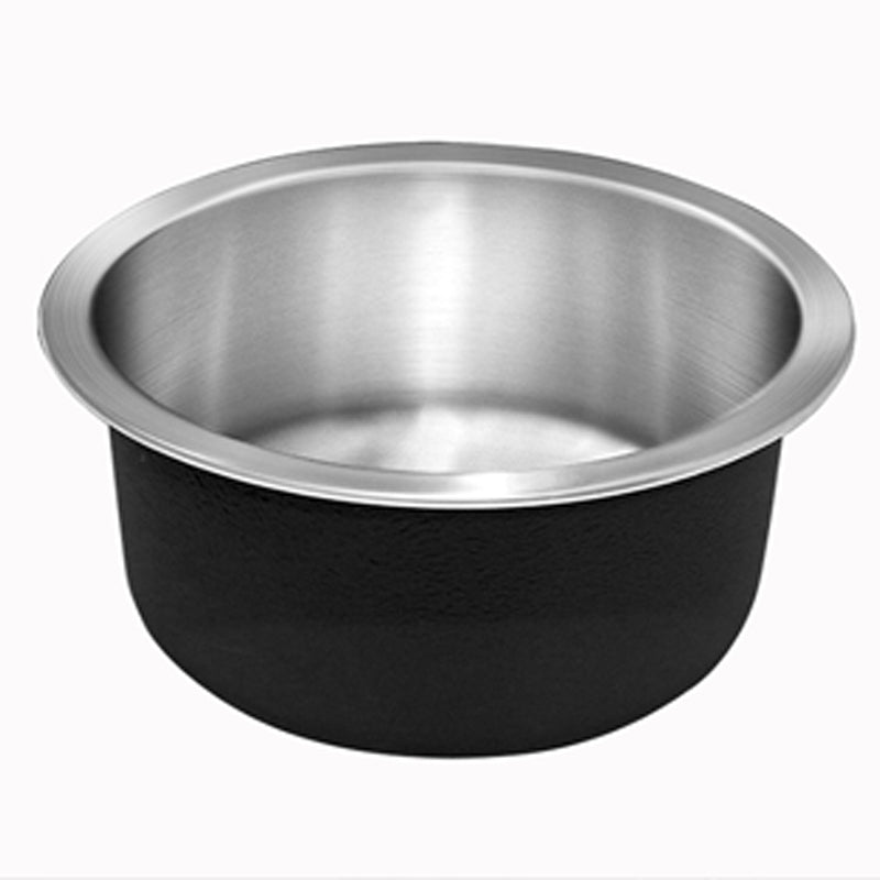 Kalsten | Contemporary Single Bowl Kitchen Sink Round Stainless Steel Sink with Drain Strainer Set