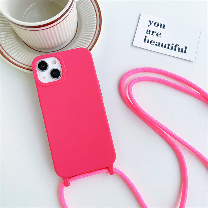 Kalsten | Solid Silicone Lanyard Case for iPhone