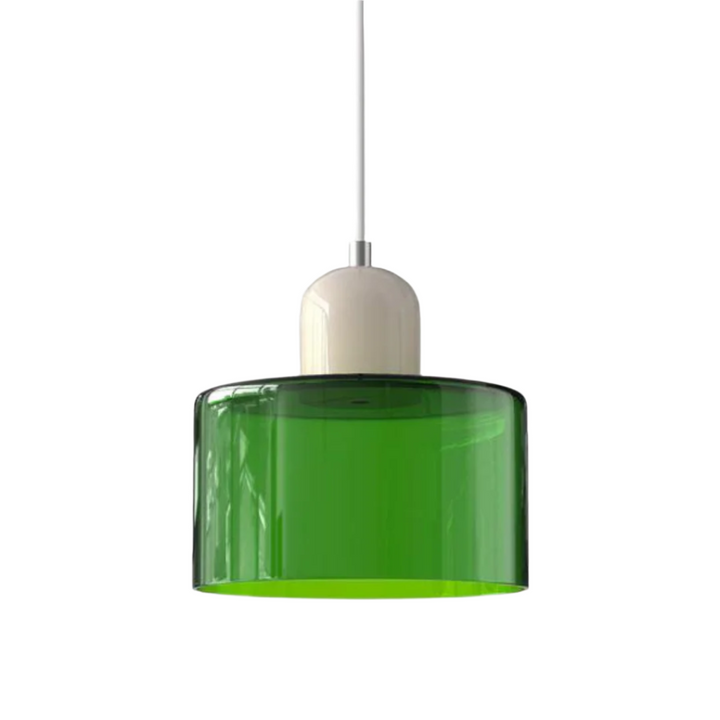 Glass pendant light – Elegant cylindrical pendant light for cozy living spaces | Kalsten