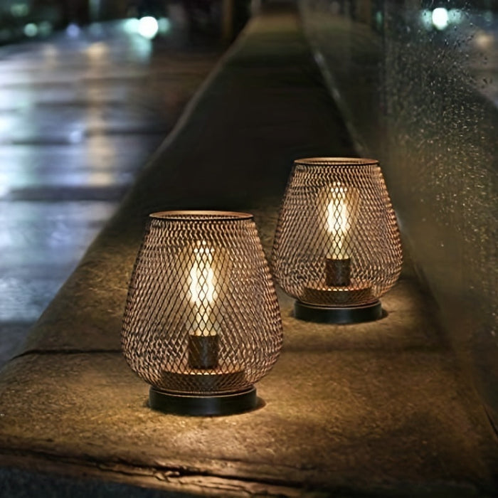 AuroraMesh Table Lamp Set – Industrial Style with Warm Ambient Lighting | Kalsten
