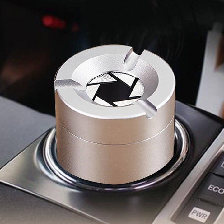 360° Stainless Steel Ashtray with Twist Lid | Kalsten