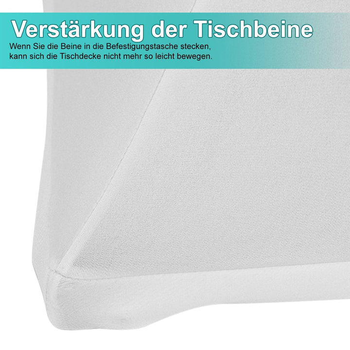 Stretch Table Cover Round Bar Table Cover White | Kalsten