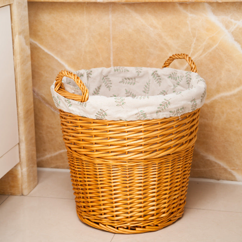 Women’s basket made of braided material with decorative inner lining Kalsten