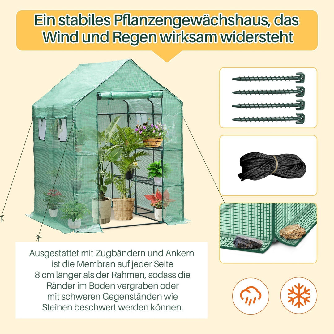 Greenhouse Film Greenhouse with Shelves | Kalsten
