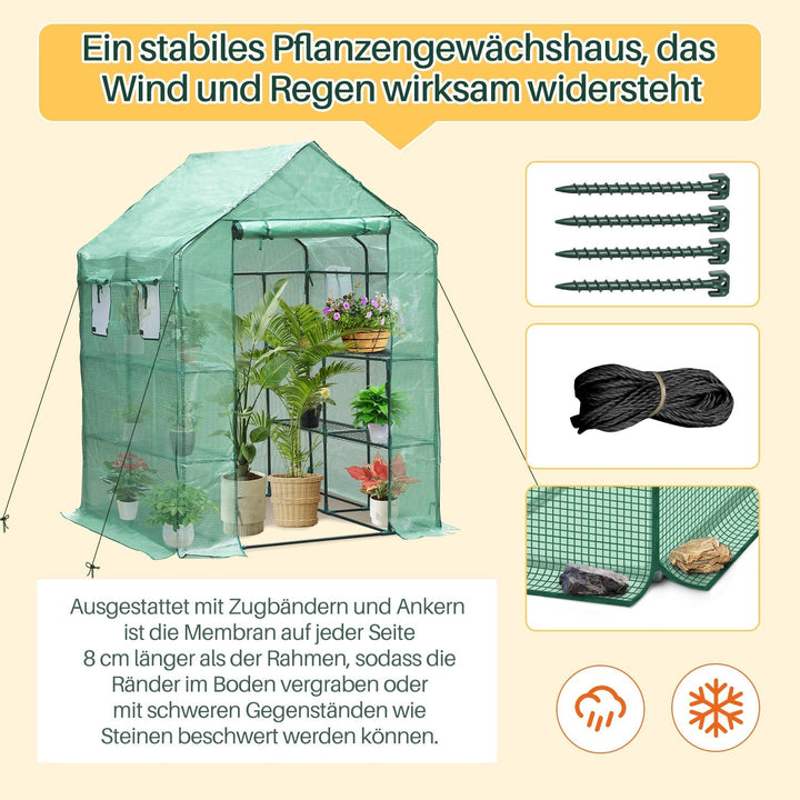 Greenhouse Film Greenhouse with Shelves | Kalsten