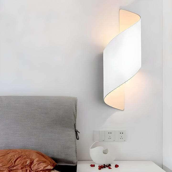SpiralGlow Light - Nordic waterproof metal spiral LED wall lamp | Kalsten
