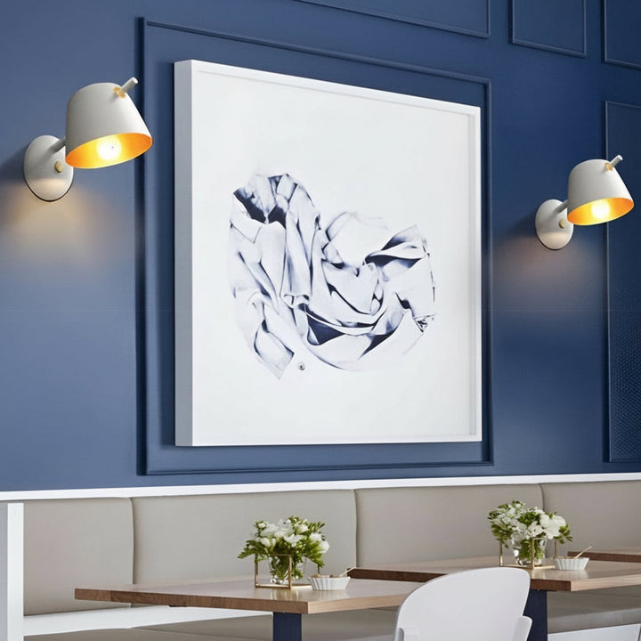 Metal Wall Sconce – Nordic Hat Style Matte Iron E27 (15x28cm) | Kalsten