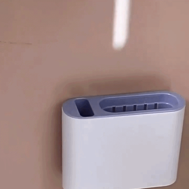 Silicone toilet brush with wall holder | Kalsten